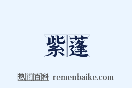 紫蓬是什么意思的图片